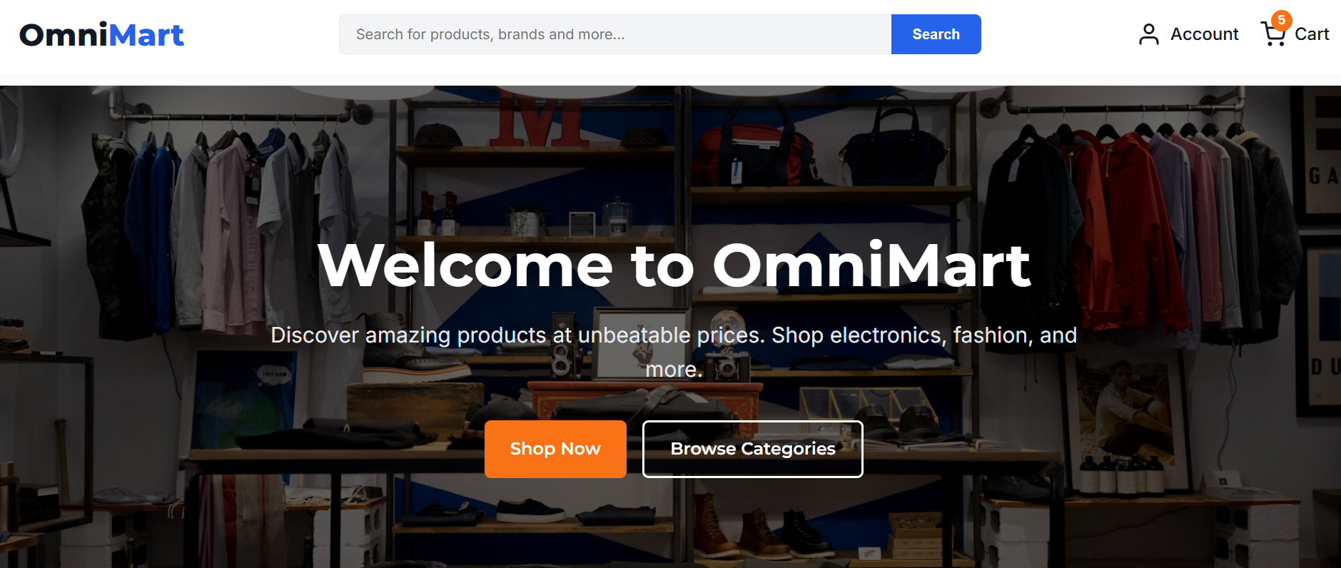 Omnimart E-Commerce Site